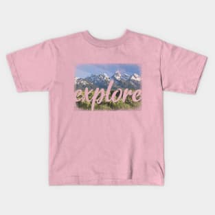 Explore Wyoming Kids T-Shirt